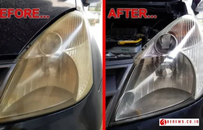 headlamp mobil buram