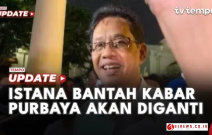 Istana Bantah Purbaya Diganti