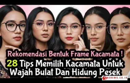 kacamata untuk wajah bulat