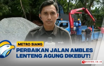 Perbaikan Jalan Ambles Lenteng Agung