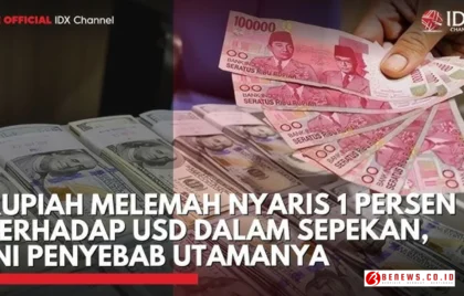 Rupiah Melemah Sepekan